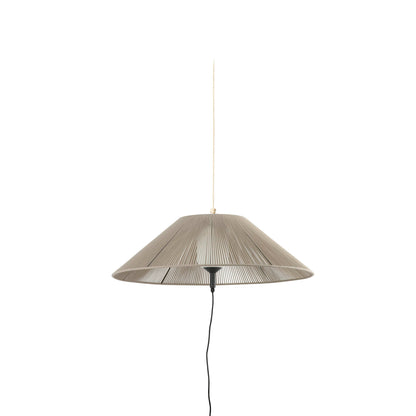 Lámpara portátil y colgante SAIGON OUT C100 gris/beige de FARO, iluminación exterior en aluminio IP65 para jardín y terraza