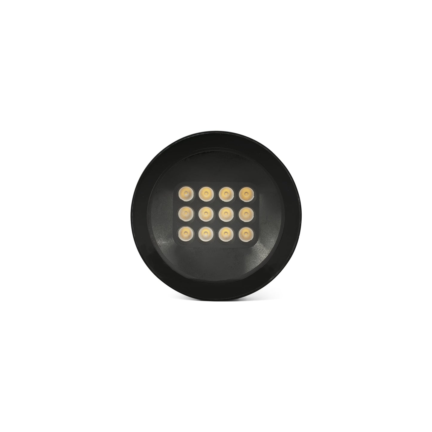 Luminaria empotrable negra TRAS 25L 13º FARO modelo 71716, LED 25W IP67 para iluminación exterior y señalización de jardín en aluminio ABS