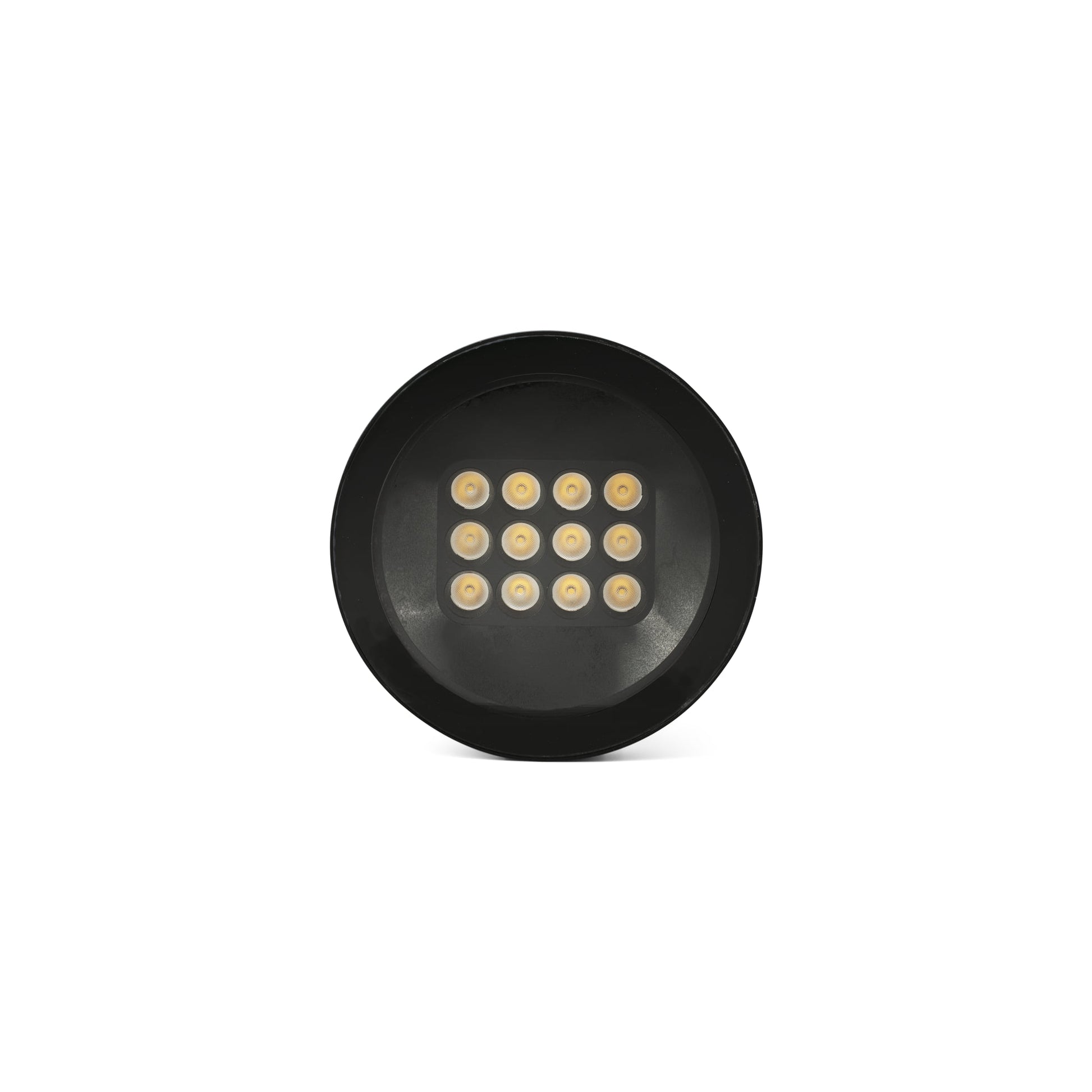 Luminaria empotrable negra TRAS 25L 13º FARO modelo 71716, LED 25W IP67 para iluminación exterior y señalización de jardín en aluminio ABS