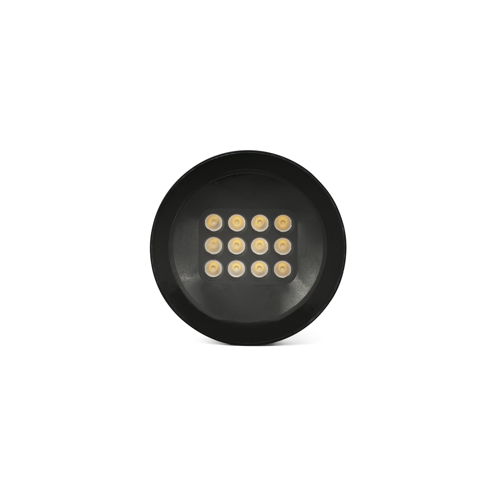 Luminaria empotrable negra TRAS 25L 13º FARO modelo 71716, LED 25W IP67 para iluminación exterior y señalización de jardín en aluminio ABS