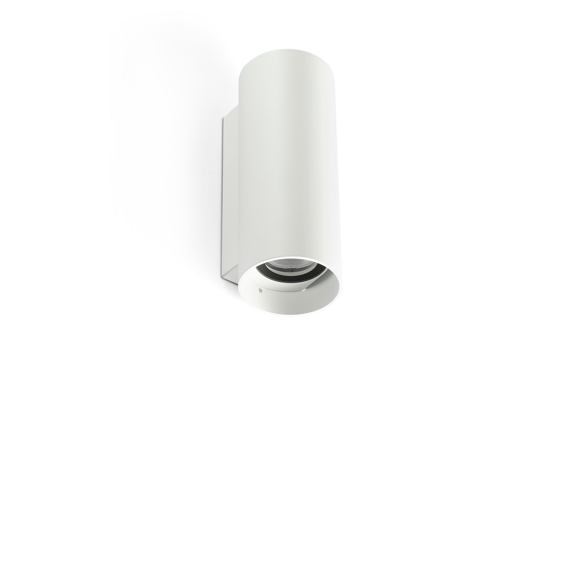 Aplique de pared exterior KOV 2L blanco LED 2700K 34°/14° aluminio IP65, luminaria superficie FARO 71791-126 para exteriores