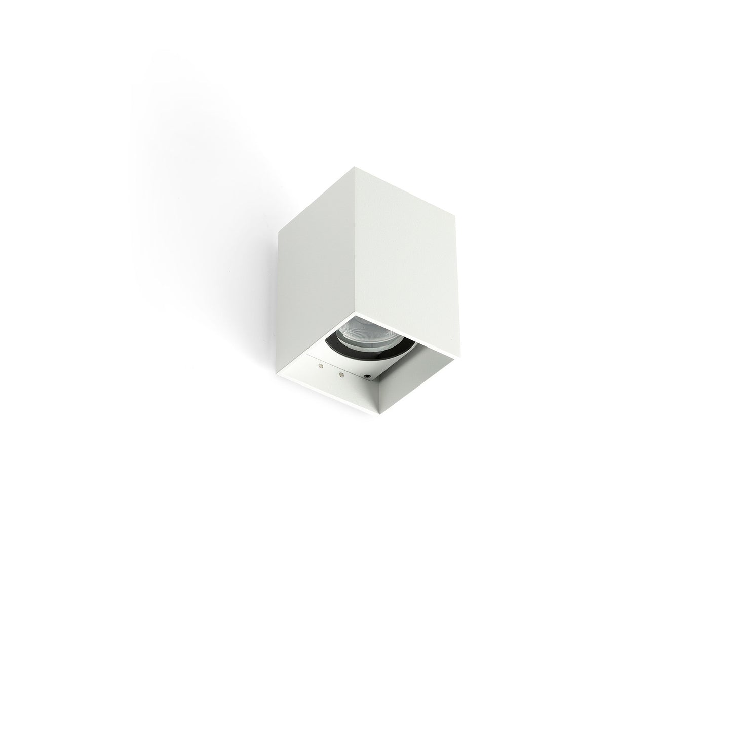 Aplique de pared KOV cuadrado blanco 2700K LED COB exterior IP65 IK05 luminaria superficie FARO 71792-123