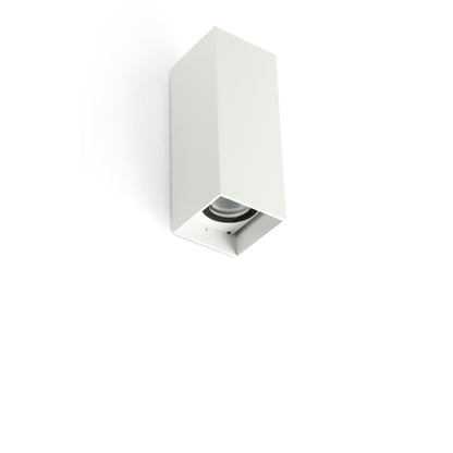 Aplique de pared KOV 2L blanco LED 3000K 23°/23° FARO 71793-133 luminaria exterior IP65 en aluminio para iluminación superficial