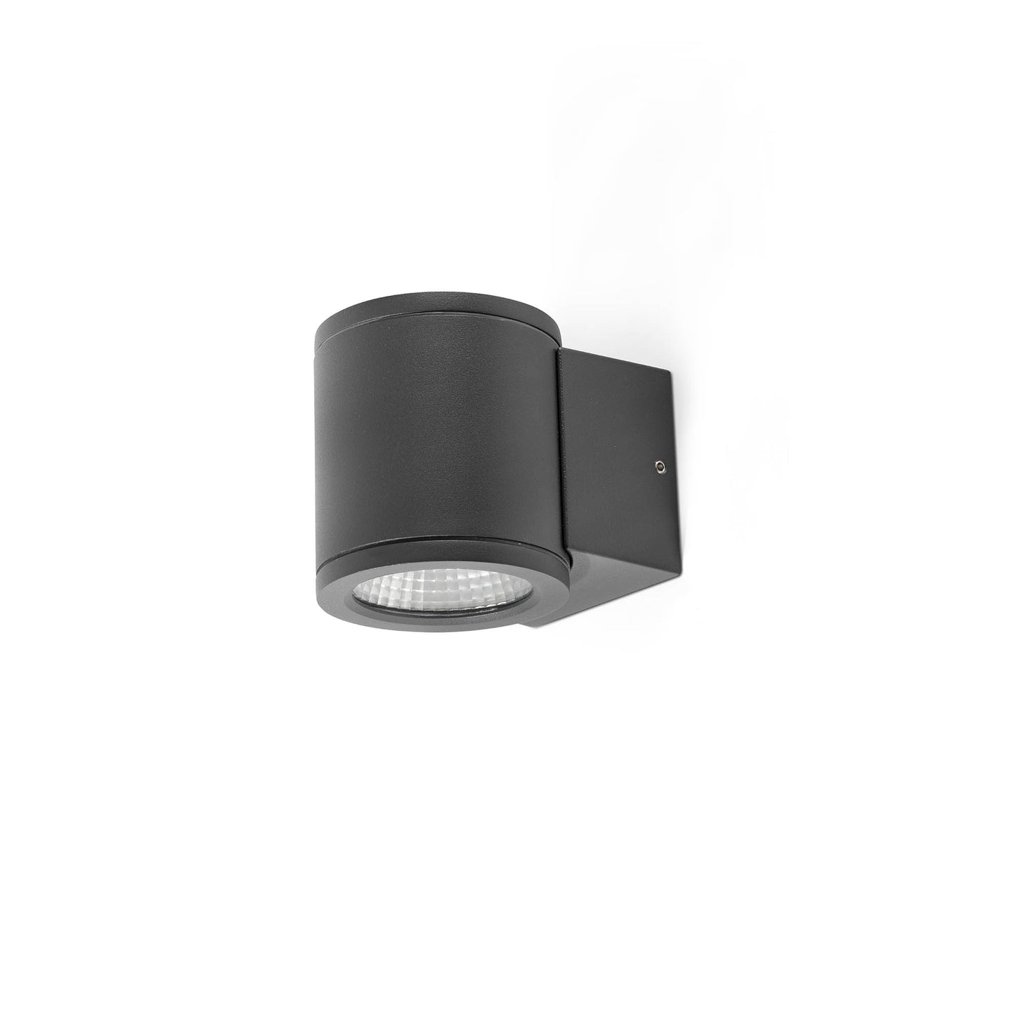Aplique exterior TOND 1L gris oscuro 2700K, faro serie 71915-110, luminaria pared LED IP54 en aluminio inyectado para iluminación fachadas minimalistas