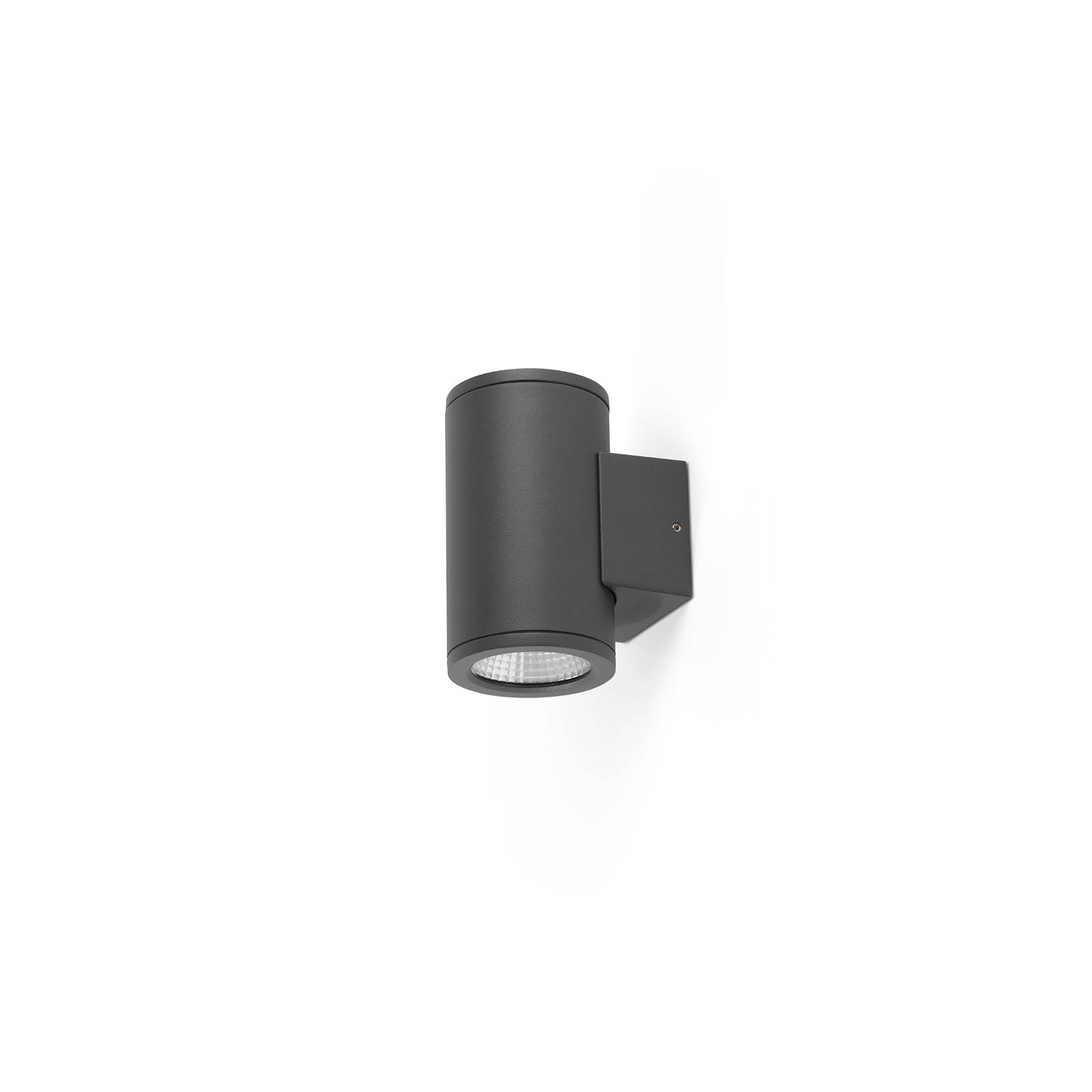 Aplique exterior TOND 2L gris oscuro LED 3000K cálida, faro pared serie 7194 aluminio IP54 para luminaria fachada minimalista y exterior