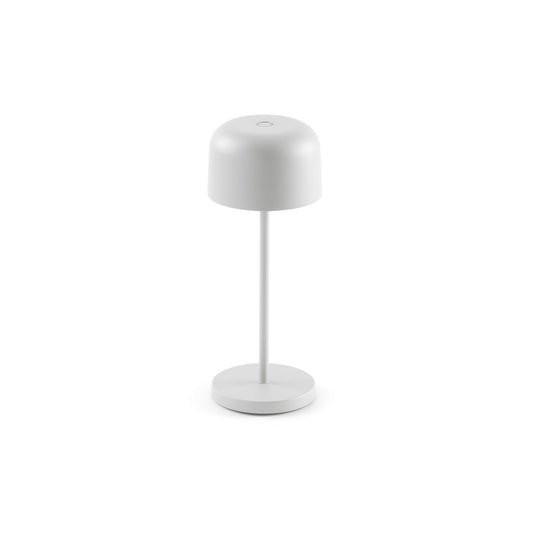 Lámpara portátil MAVIS 200 blanca FARO 71921 para exterior, iluminación LED recargable USB-C, diseño minimalista ideal para jardín