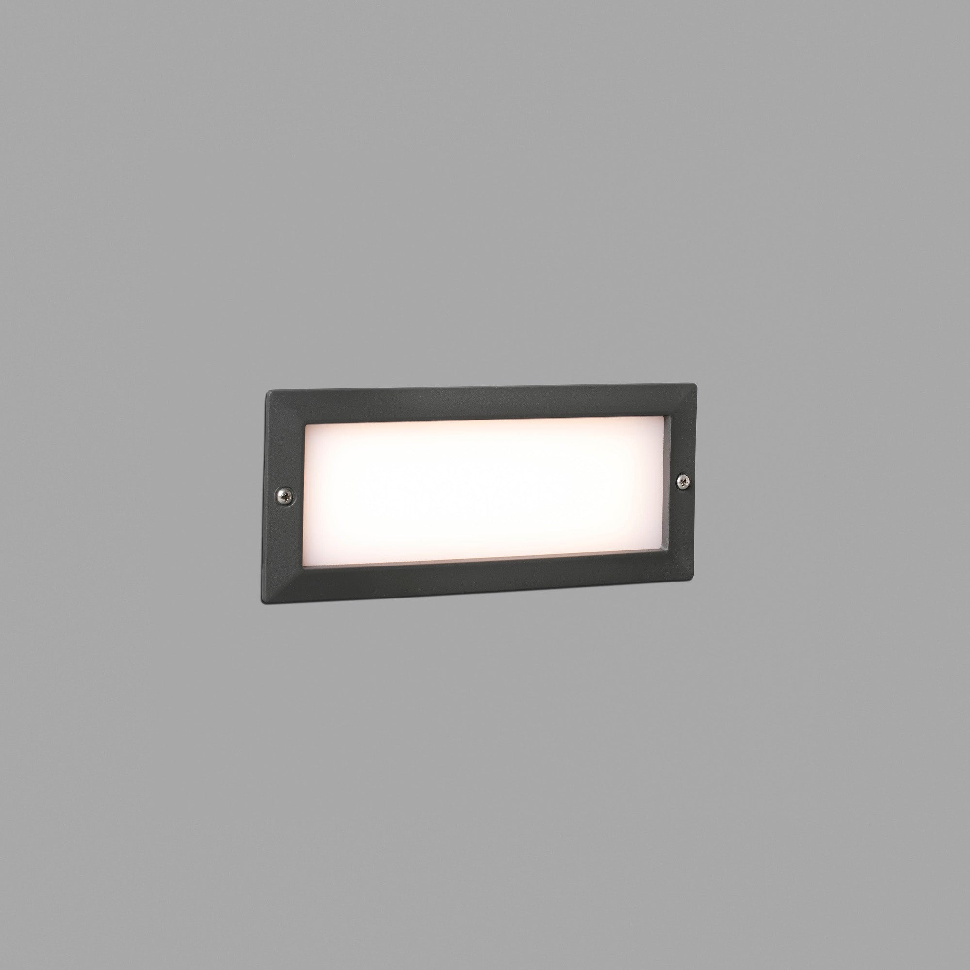 Luminaria empotrable STRIPE gris oscuro FARO 72092, iluminación exterior LED SMD en aluminio IP54 para pared