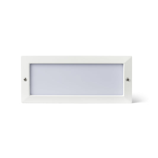 Luminaria empotrable Stripe blanco aluminio IP54 FARO 72093 para exterior, iluminación pared y jardín