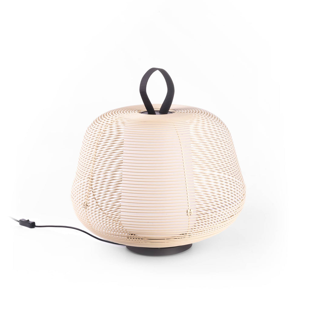 Lámpara portátil NARA Beige FARO modelo 72102-155, luminaria exterior de acero IP65 para jardín y terraza