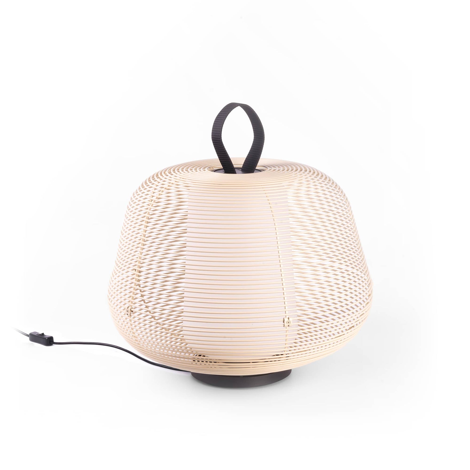 Lámpara portátil NARA Beige FARO modelo 72102-155, luminaria exterior de acero IP65 para jardín y terraza