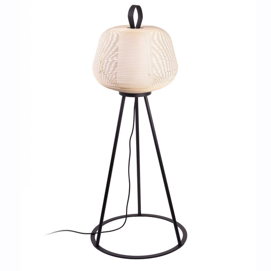 Lámpara de pie NARA beige FARO modelo 72103-155, luminaria exterior de acero para jardín y terraza, iluminación outdoor superficie