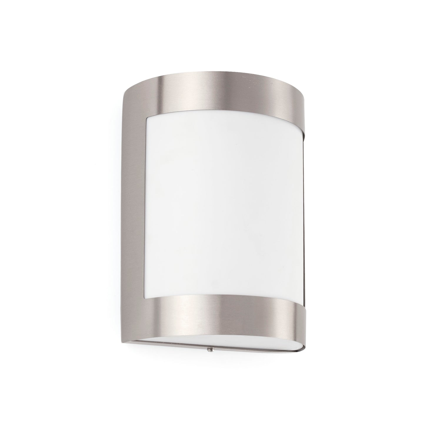Lámpara de pared CELA 1 níquel mate FARO 72280, faro exterior de acero inoxidable IP54 para jardín y terraza, iluminación exterior superficie