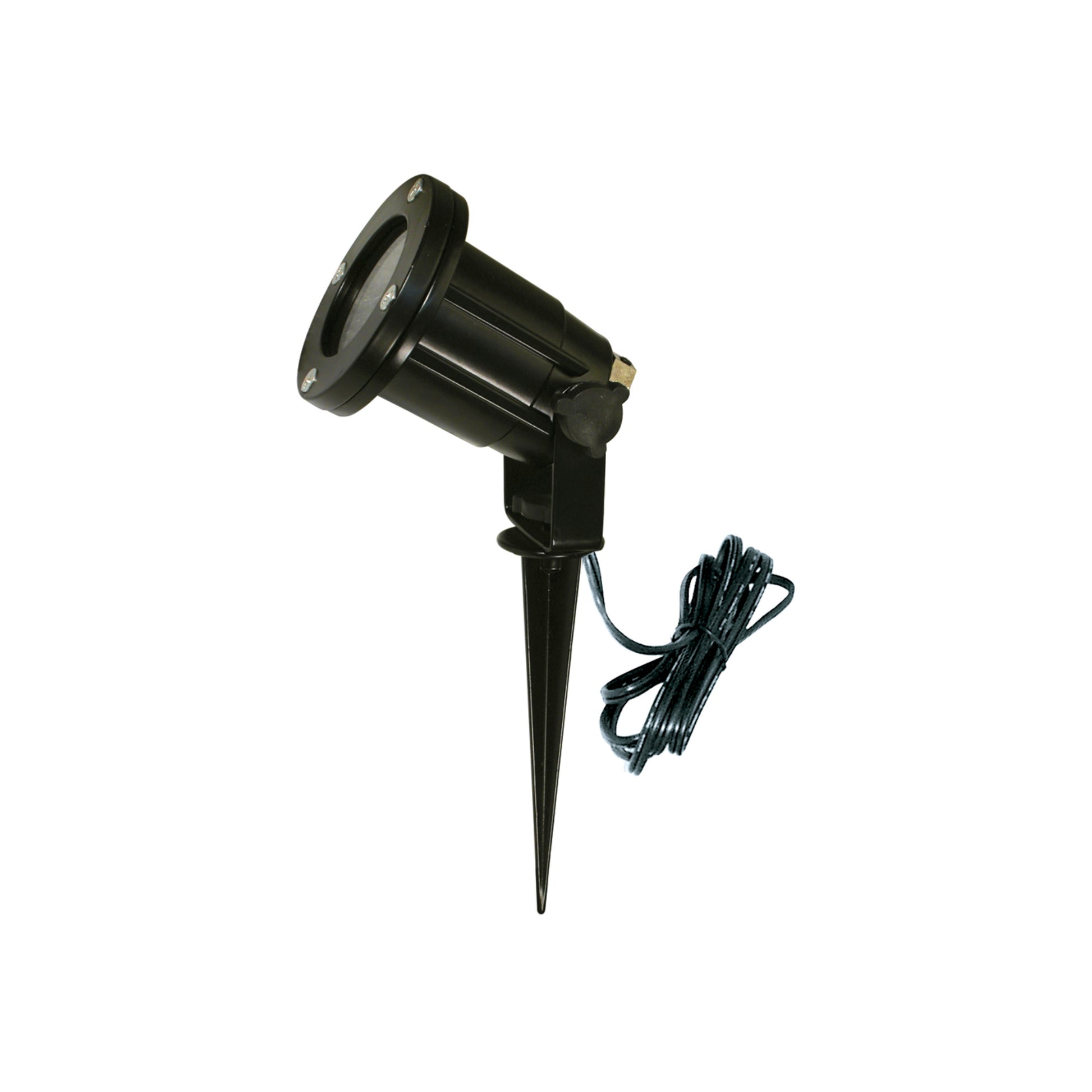 Luminaria estaca negra FARO modelo 73150, iluminación exterior de jardín en aluminio y cristal, IP44, compatible con GU10 LED, colección 224