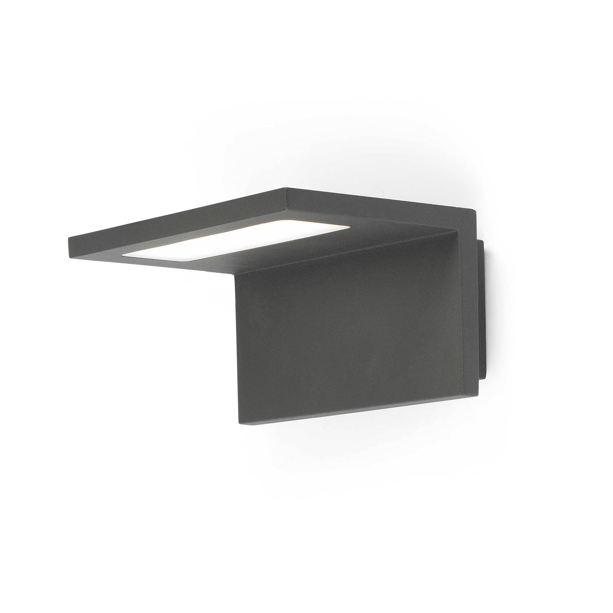 Luminaria LED exterior ELE gris oscuro, faro de pared en aluminio IP54 modelo 74419, iluminación decorativa para exteriores