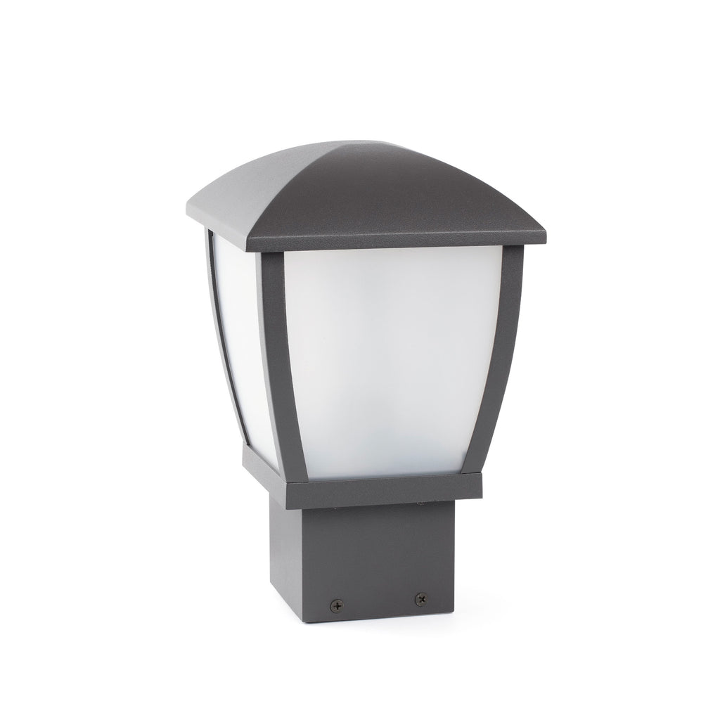 Luminaria sobremuro WILMA 270 gris oscuro FARO 74997, iluminación exterior de superficie en aluminio IP44 para terraza y jardín, colección 1816