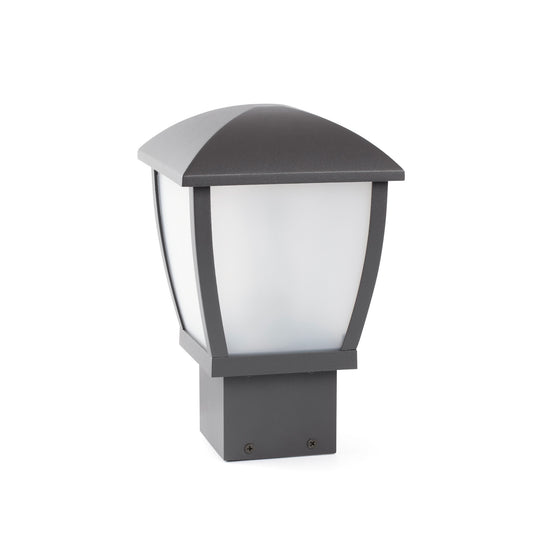 Luminaria sobremuro WILMA 270 gris oscuro FARO 74997, iluminación exterior de superficie en aluminio IP44 para terraza y jardín, colección 1816