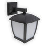 Lámpara de pared exterior WILMA 320 en gris oscuro, faro de aluminio y policarbonato IP44, iluminación para exteriores, colección 1593, luminaria de superficie