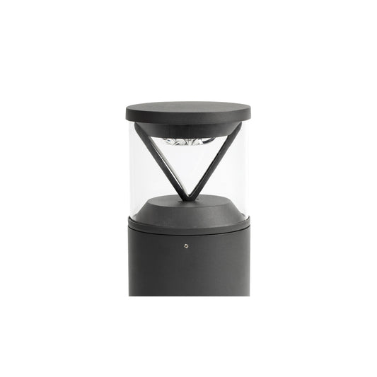 Luminaria sobremuro RUSH 250 gris oscuro 2700K LED FARO 750002D para iluminación exterior jardín IP65 IK10 DALI