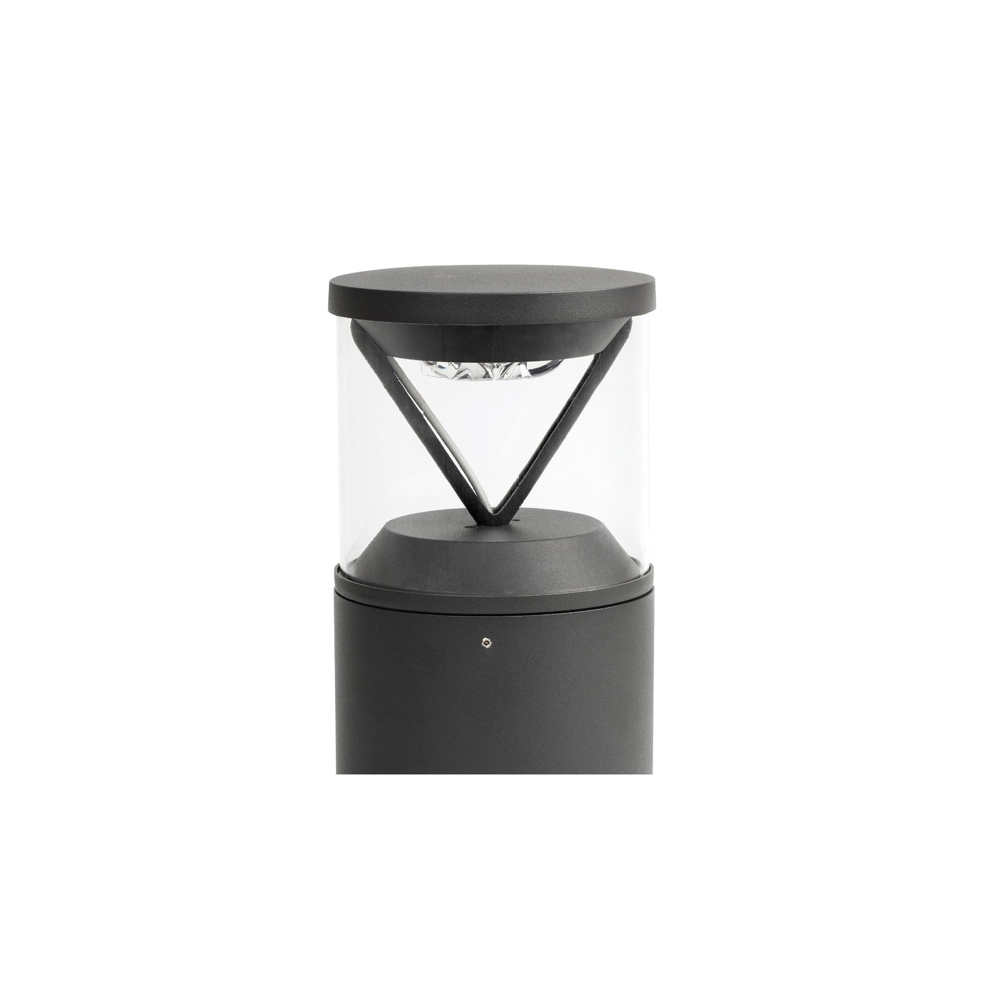 Luminaria sobremuro RUSH 250 gris oscuro 3000K LED exterior IP65 DALI asimétrica FARO 750012D jardín