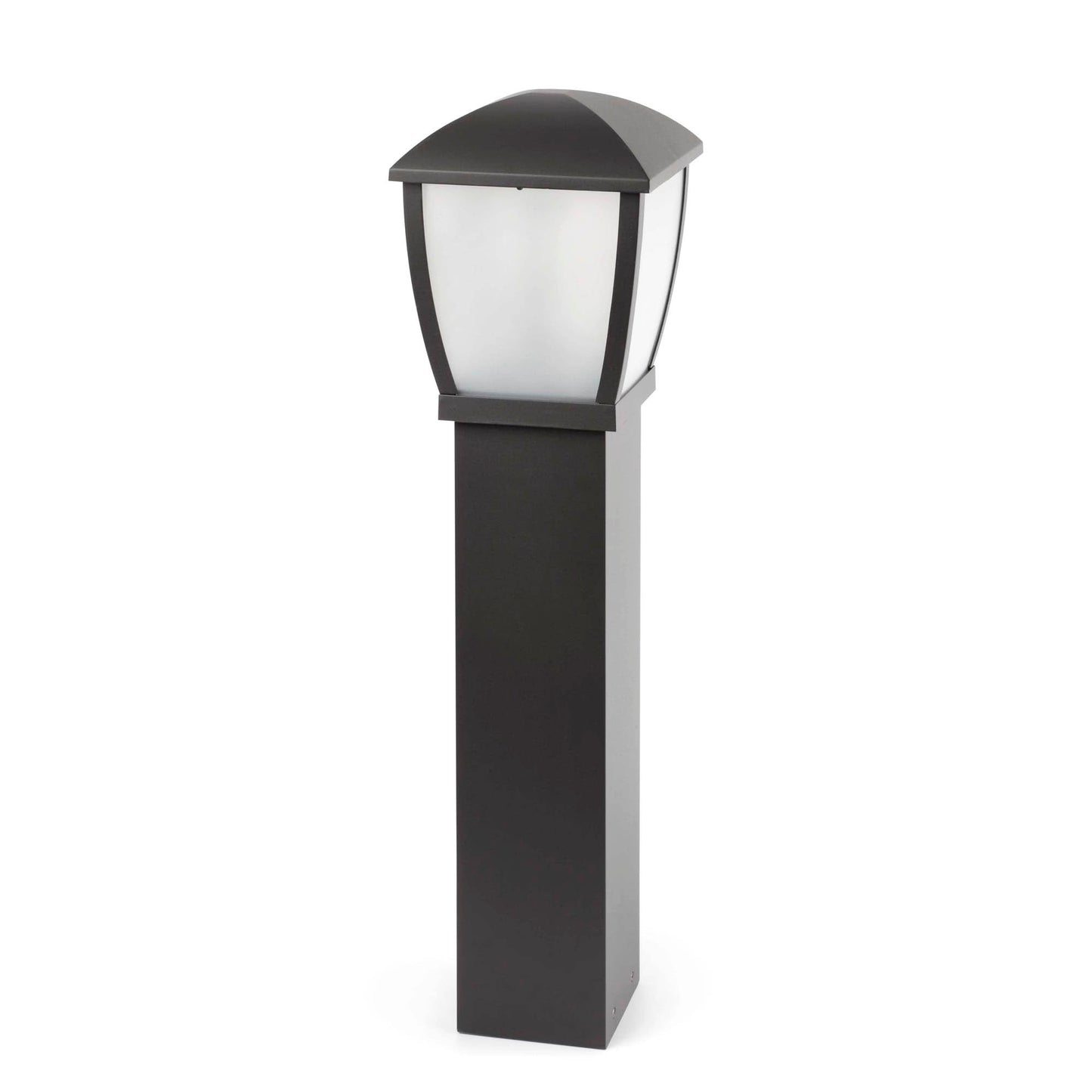 Baliza exterior WILMA 820 gris oscuro FARO 75003, luminaria de jardín IP44 en aluminio y policarbonato para superficie