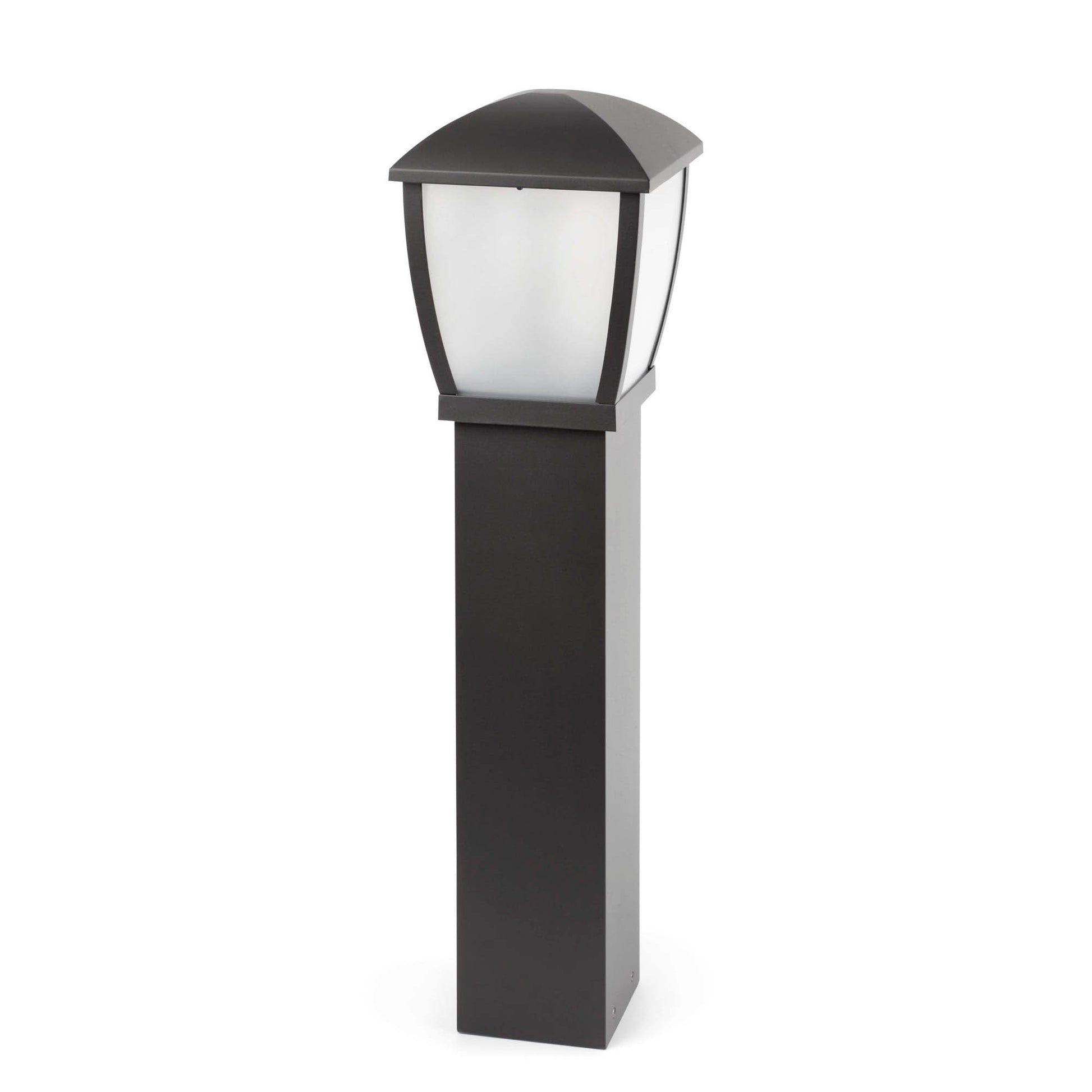 Baliza exterior WILMA 820 gris oscuro FARO 75003, luminaria de jardín IP44 en aluminio y policarbonato para superficie