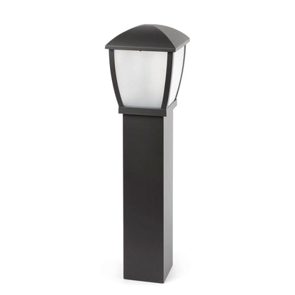 Baliza exterior WILMA 820 gris oscuro FARO 75003, luminaria de jardín IP44 en aluminio y policarbonato para superficie