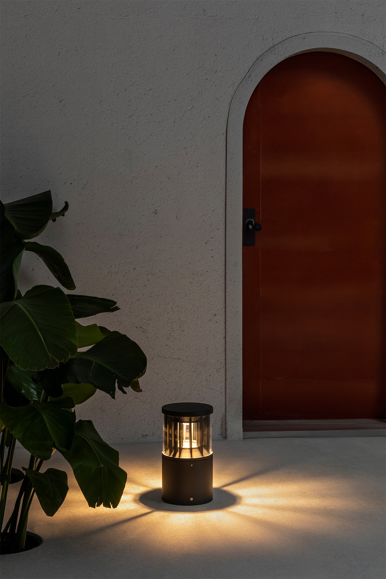 Baliza SCREEN 800 gris oscuro 2700K 360º faro LED exterior IP65 IK10 para jardín y parque, luminaria superficie de iluminación ambiental