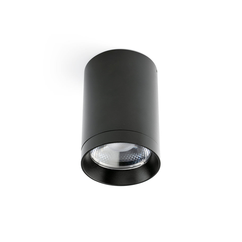 Downlight exterior PUK 76 negro 30° 2700K LED IP65 FARO 75305-222 para balcones e iluminación de acento resistente