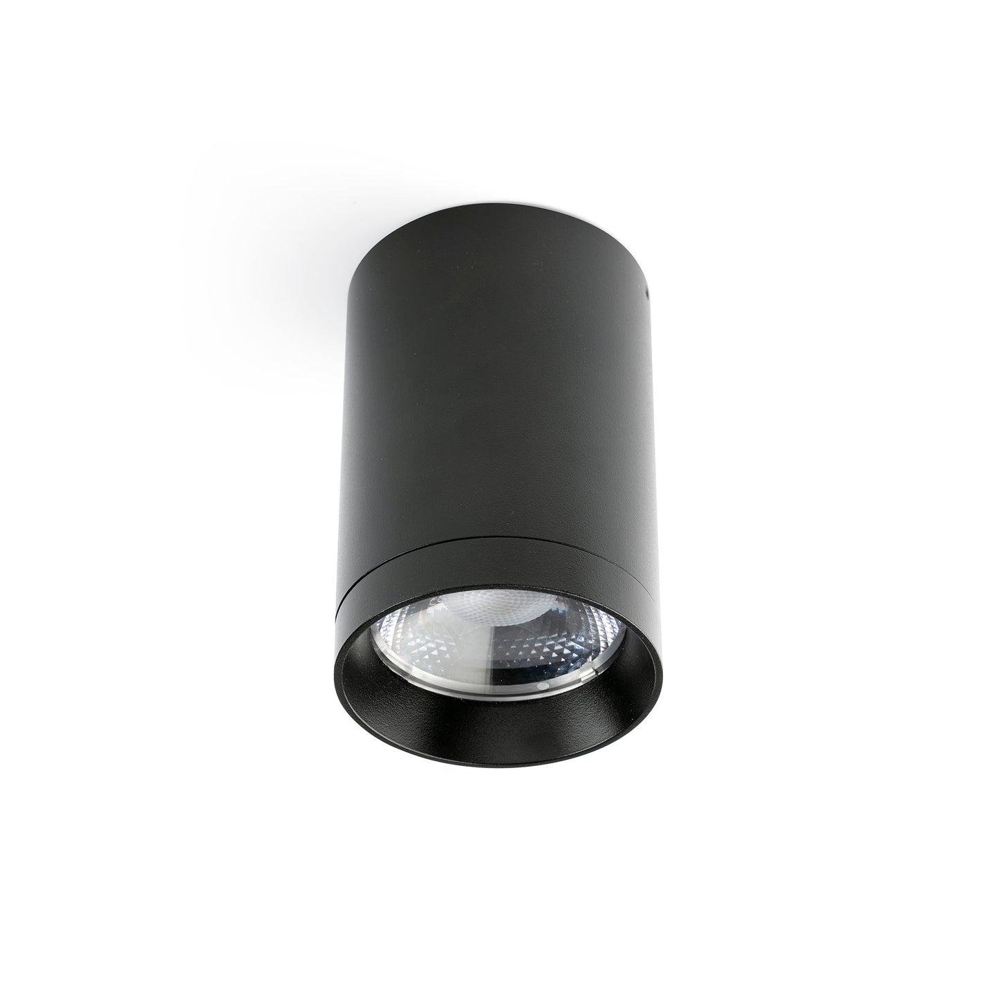 Downlight exterior PUK 76 negro 30° 3000K FARO aluminio IP65, luminaria superficie LED para balcones e iluminación de acento, modelo 75305-232