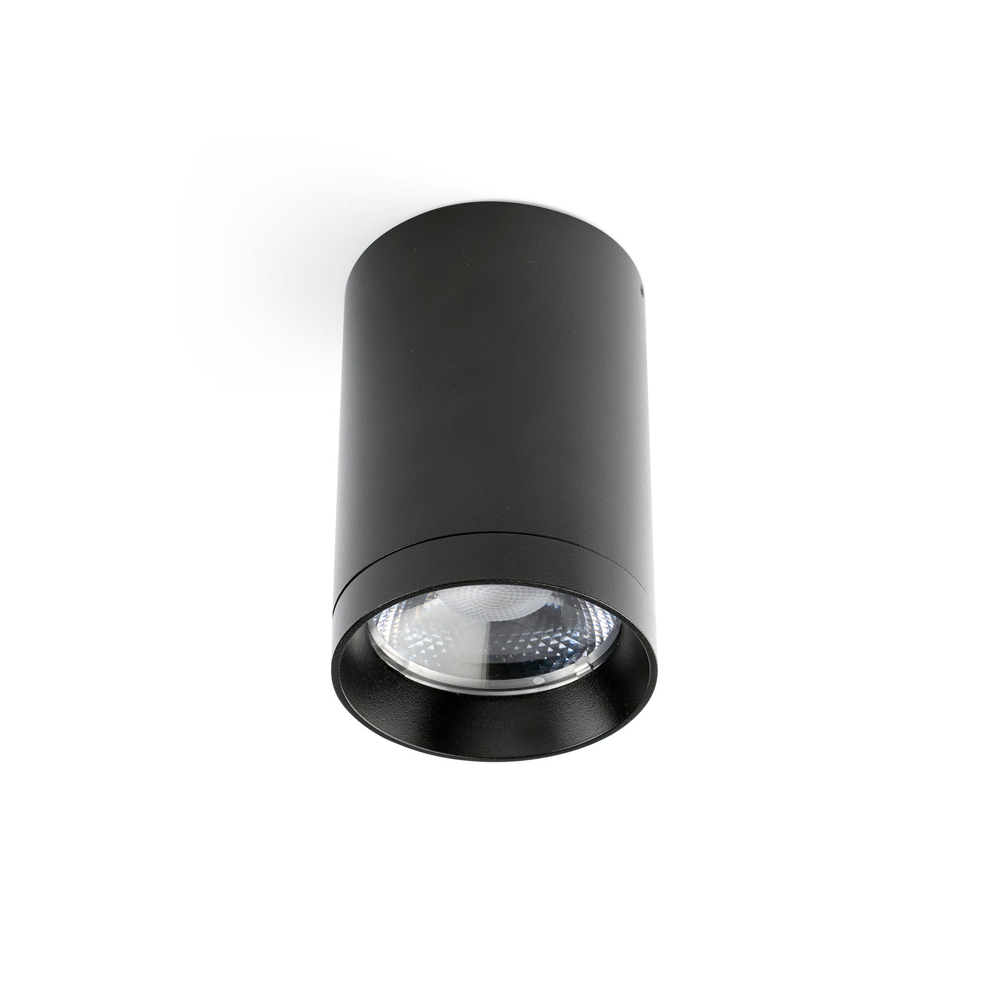 Downlight PUK 76 negro exterior IP65, LED 3000K 50° FARO 75305-233, luminaria superficie para balcones e iluminación acento en entornos salinos
