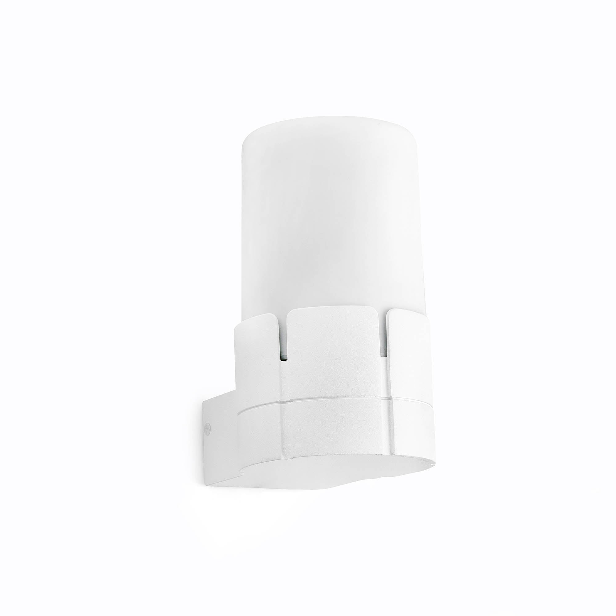 Aplique exterior TRAM Blanco FARO 75533, luminaria de pared en aluminio IP44 para iluminación urbana, diseño moderno por Estudi Ribaudí