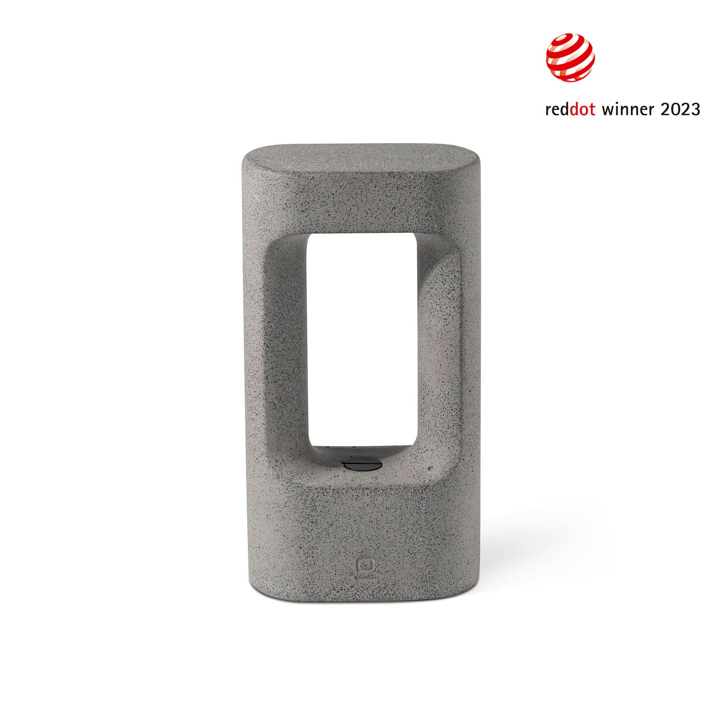 Baliza exterior TOTEM 285 gris 3000K, faro luminaria superficie para jardín y caminos en cemento IP55, iluminación exterior modelo 75551-110