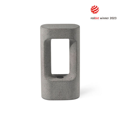 Baliza exterior TOTEM 285 gris 3000K, faro luminaria superficie para jardín y caminos en cemento IP55, iluminación exterior modelo 75551-110