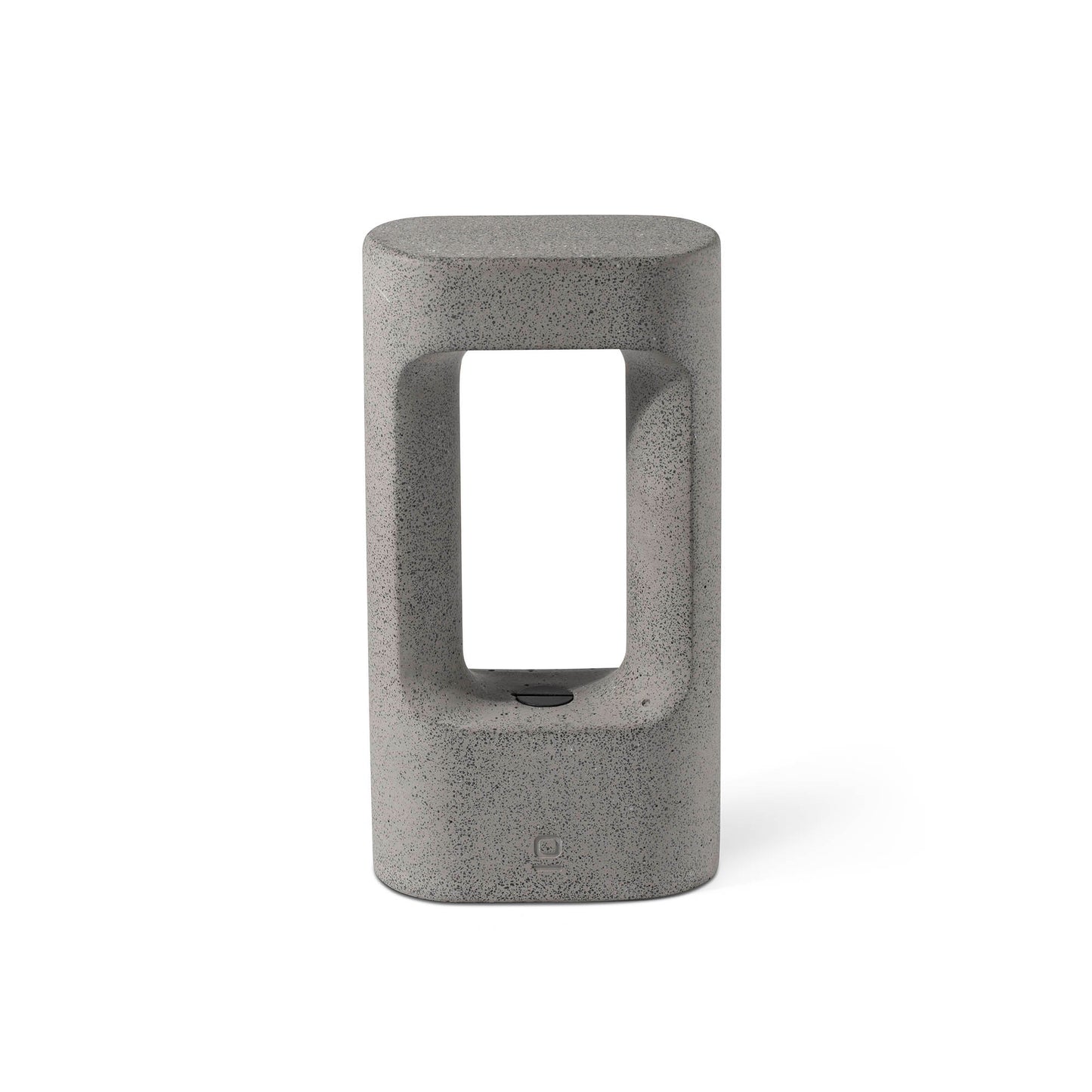Baliza TOTEM 285 gris de cemento 3000K, faro exterior IP55 para iluminación de jardines y marcadores de caminos, modelo 75551