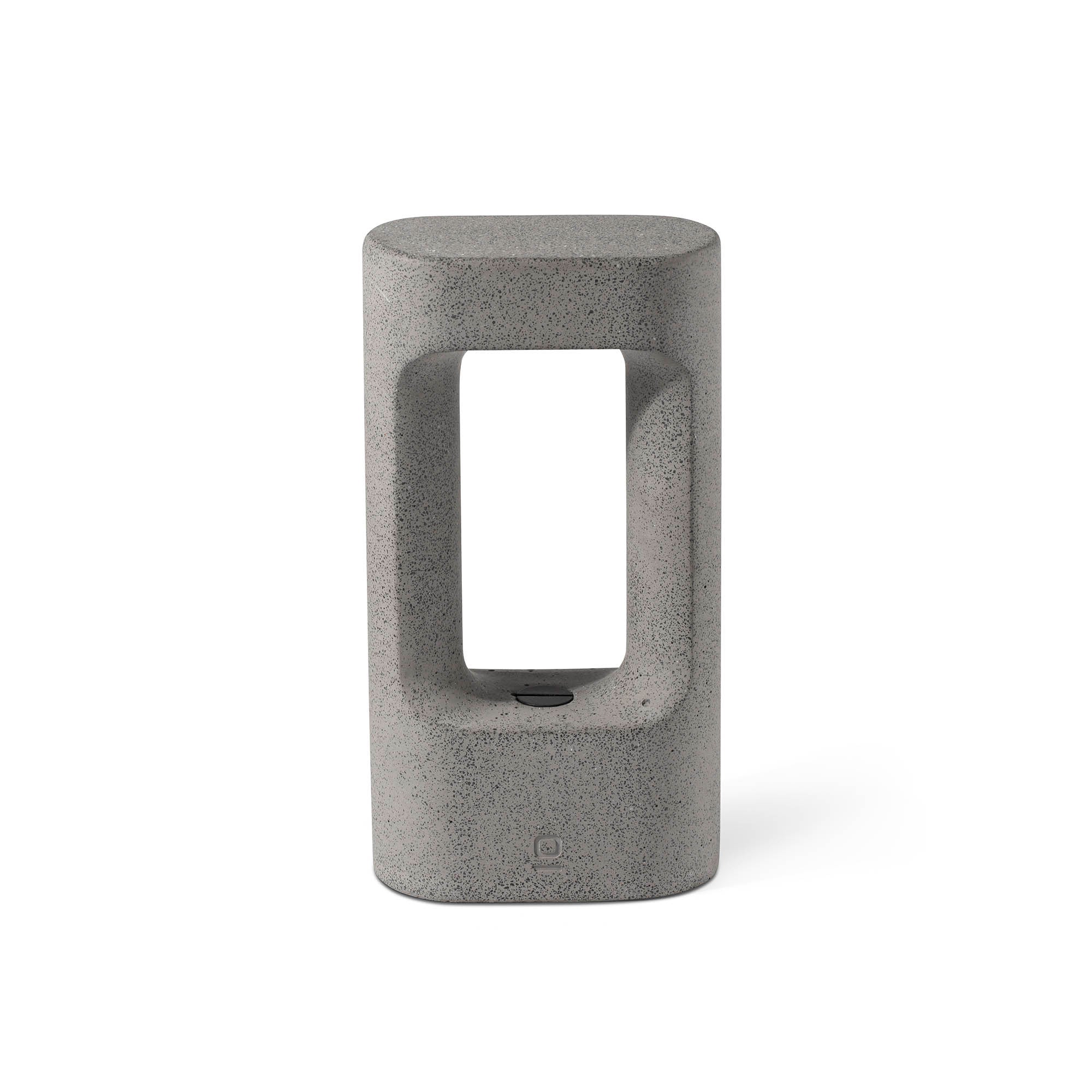 Baliza TOTEM 285 gris de cemento 3000K, faro exterior IP55 para iluminación de jardines y marcadores de caminos, modelo 75551