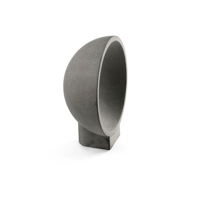 Baliza iluminación exterior GAIA gris faro LED para jardín, diseño orgánico en cemento modelo 75563