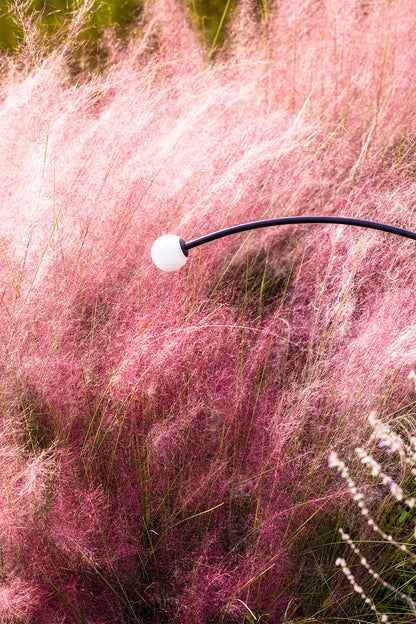 Baliza exterior CUCA 1193 negra de FARO en jardín, luminaria LED acero inoxidable cristal opal para terrazas y exteriores Colección 7559