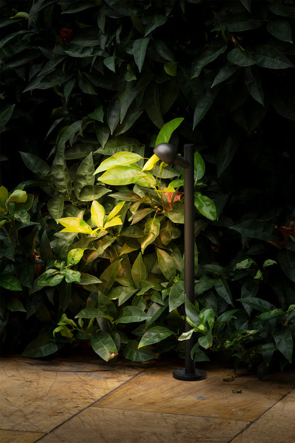 Baliza exterior BROT 600 negra FARO en jardín, iluminación LED de aluminio IP65 para senderos, ambiente exterior modelo 75573