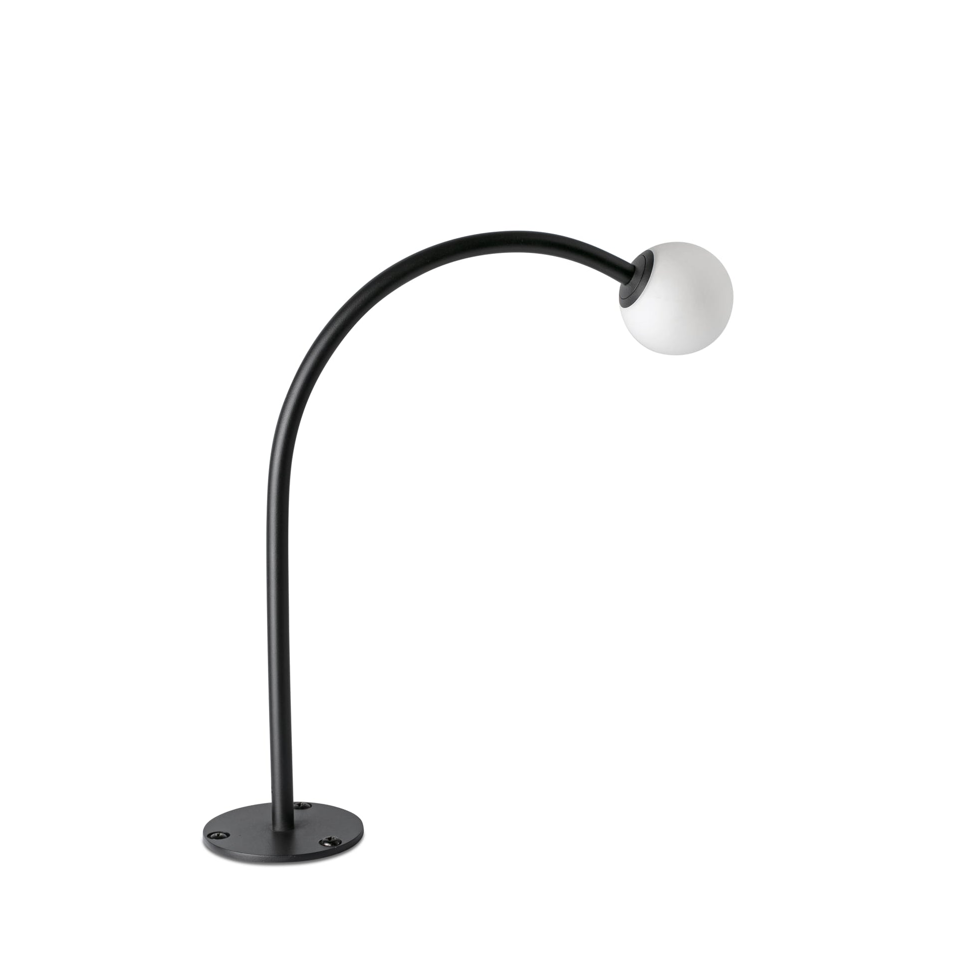 Baliza exterior CUCA 300 negra 24V faro LED COB serie 75580 de acero inoxidable con cristal opal para iluminación de jardín minimalista IP65
