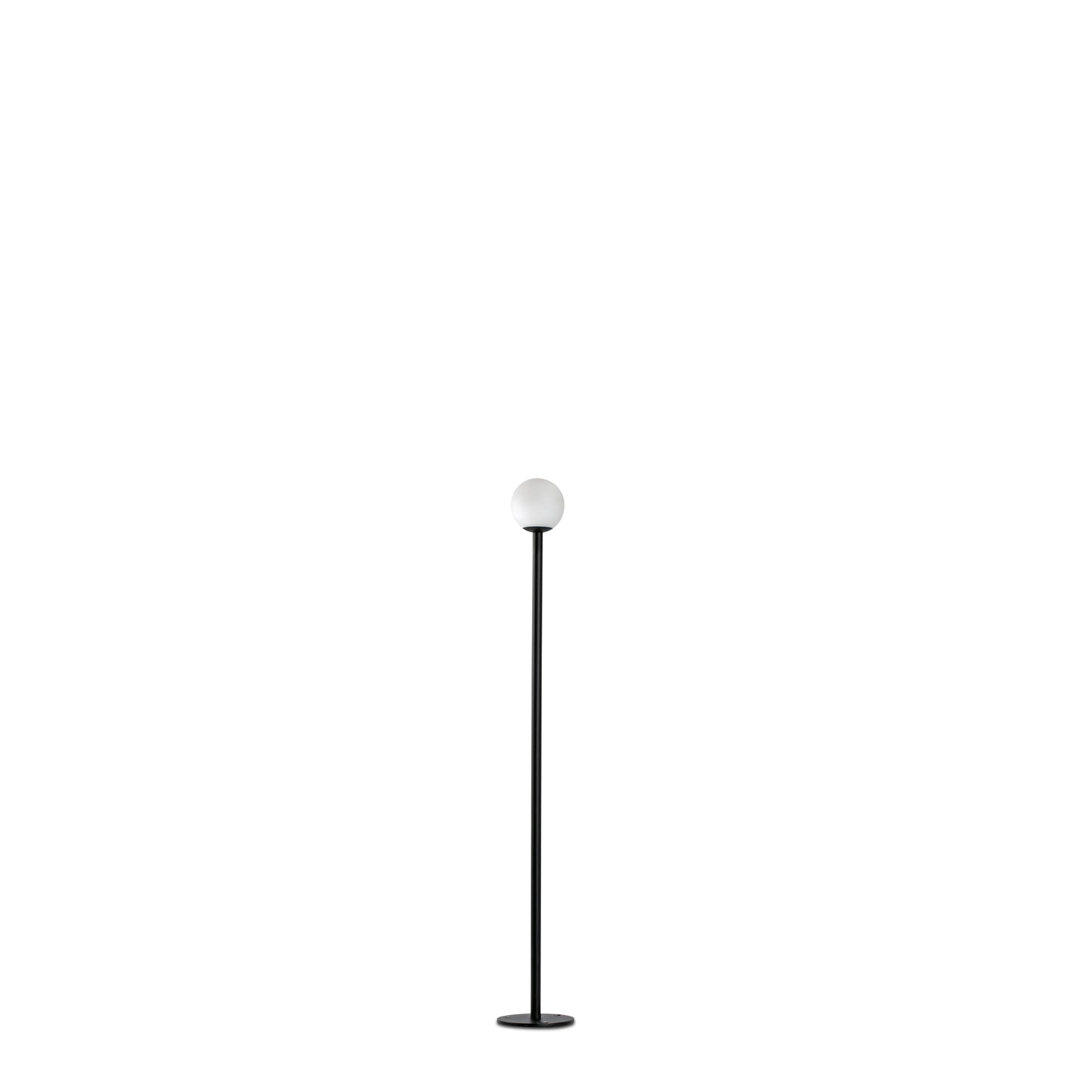 Baliza exterior CUCA 500 negra 24V faro LED COB de acero inoxidable con cristal opal para jardín e iluminación paisajística