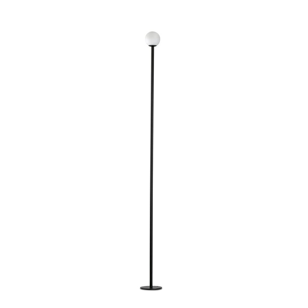 Baliza exterior CUCA 1000 negra 24V faro de acero inoxidable con cristal opal, luminaria superficie para iluminación jardín y paisajismo, modelo 75588 colección 7559