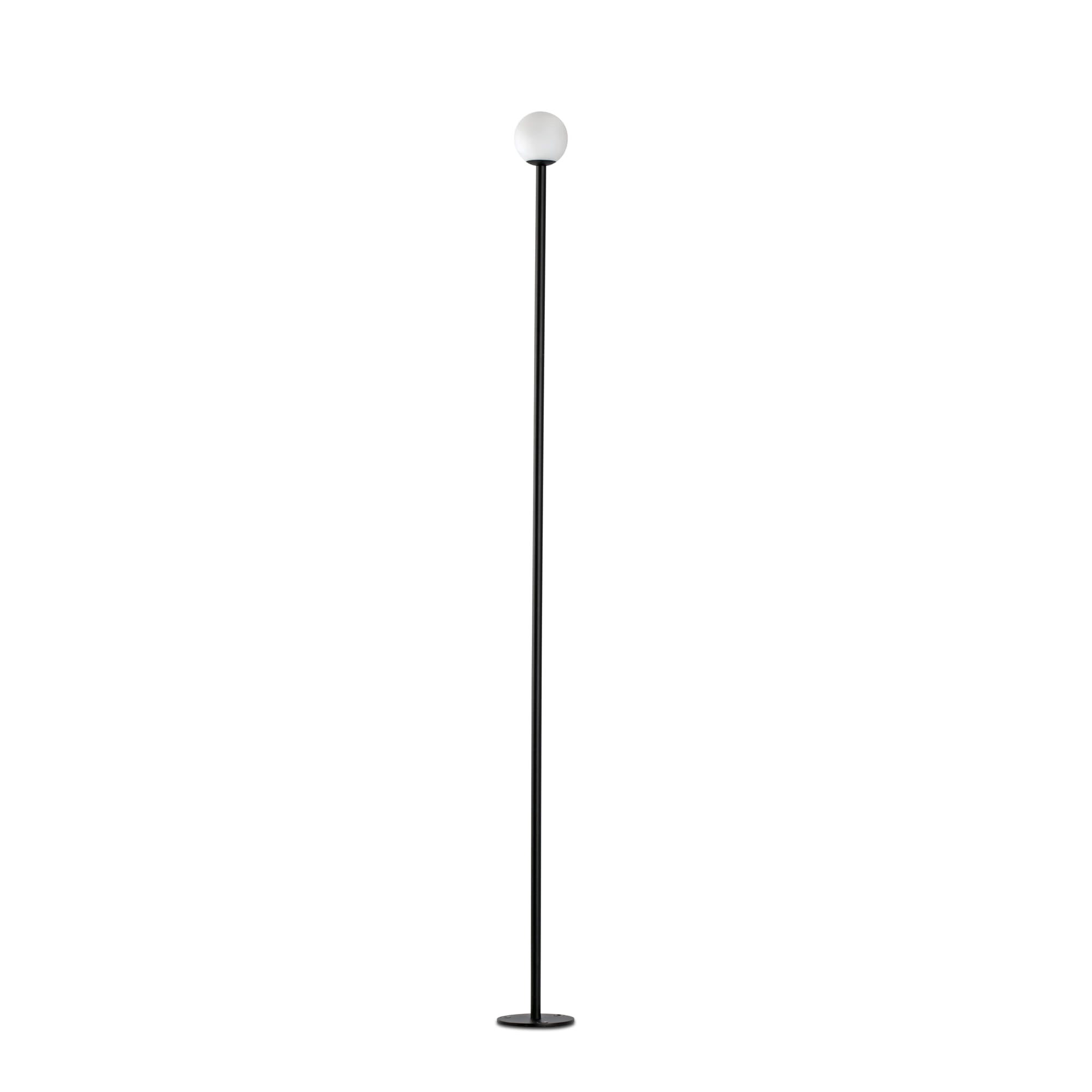 Baliza exterior CUCA 1000 negra 24V faro de acero inoxidable con cristal opal, luminaria superficie para iluminación jardín y paisajismo, modelo 75588 colección 7559