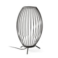 Lámpara portátil CAGE gris oscuro FARO modelo 75608, luminaria exterior LED IP65 en aluminio serie 7570 para iluminación de jardín