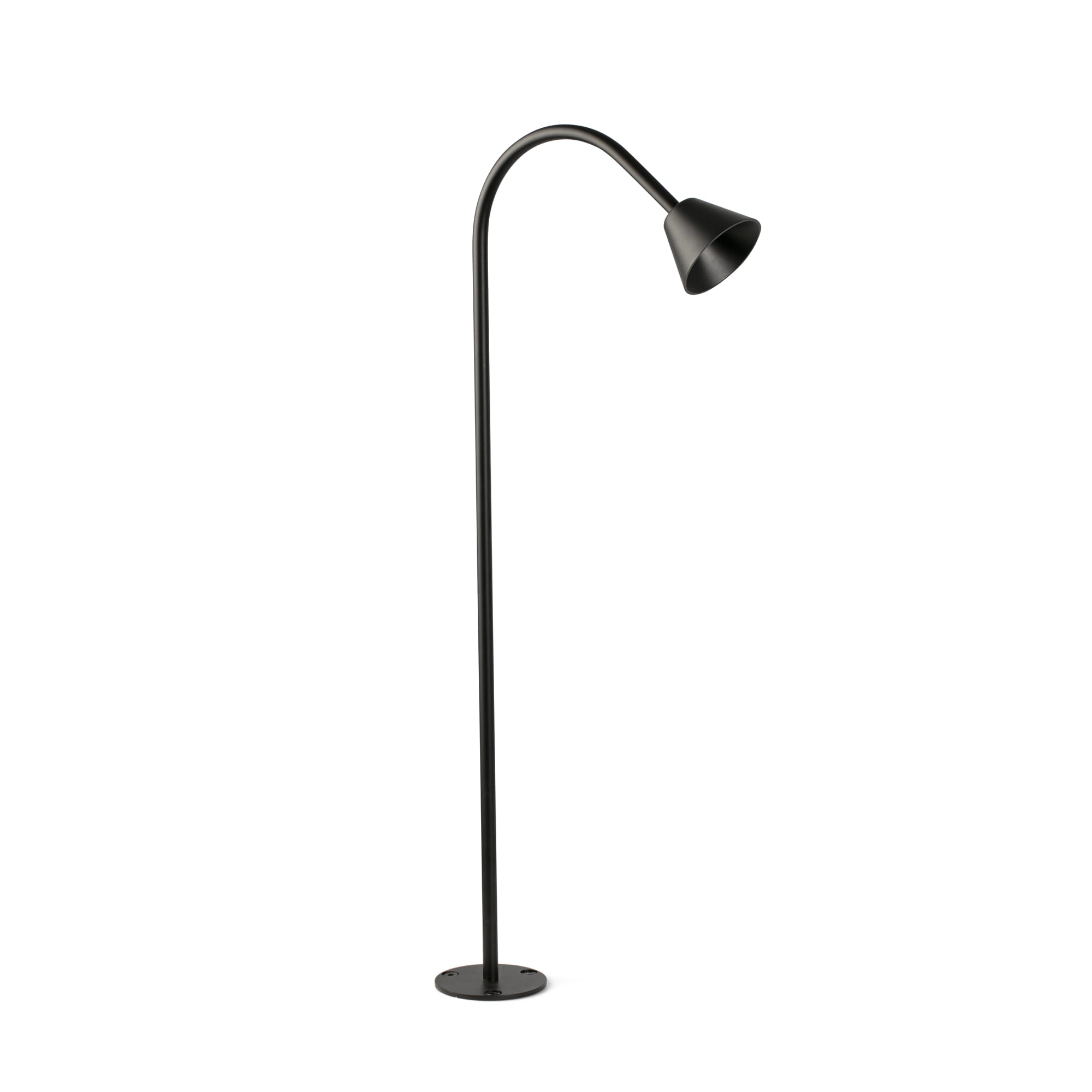 Baliza LED LILY 650 negra 24V faro exterior para jardín acero inoxidable IP65 superficie 75621