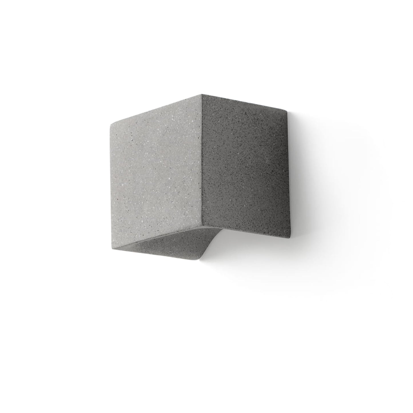 Baliza exterior GROT 160 gris 2700K, faro de iluminación para pared en cemento IP55, ideal para exteriores