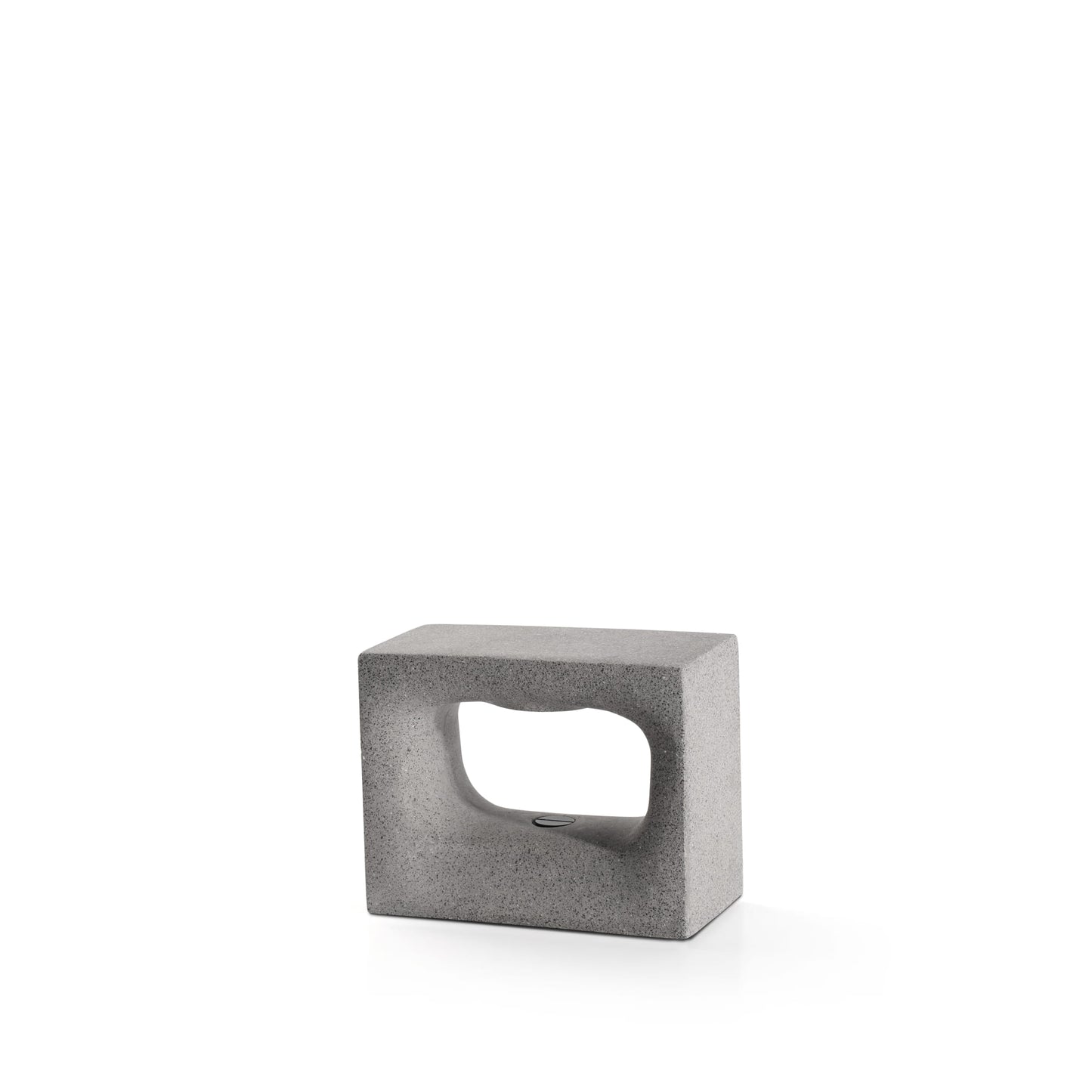 Baliza exterior GLINT 157 gris faro LED 3000K luminaria superficie cemento para jardín y terraza