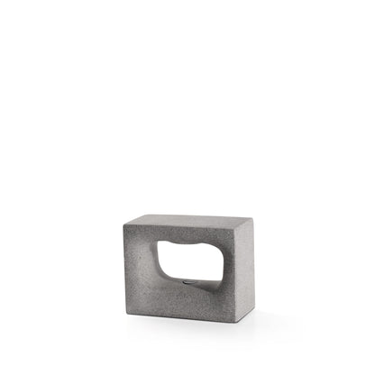 Baliza exterior GLINT 157 gris faro LED 3000K luminaria superficie cemento para jardín y terraza