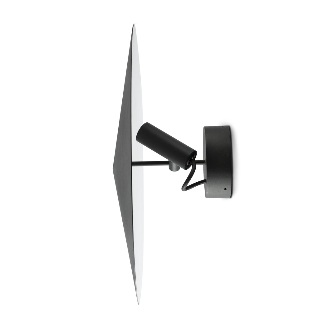 Proyector exterior Aplique CLAP negro 6W 3000K LED, faro de pared en aluminio IP65 para iluminación fachadas