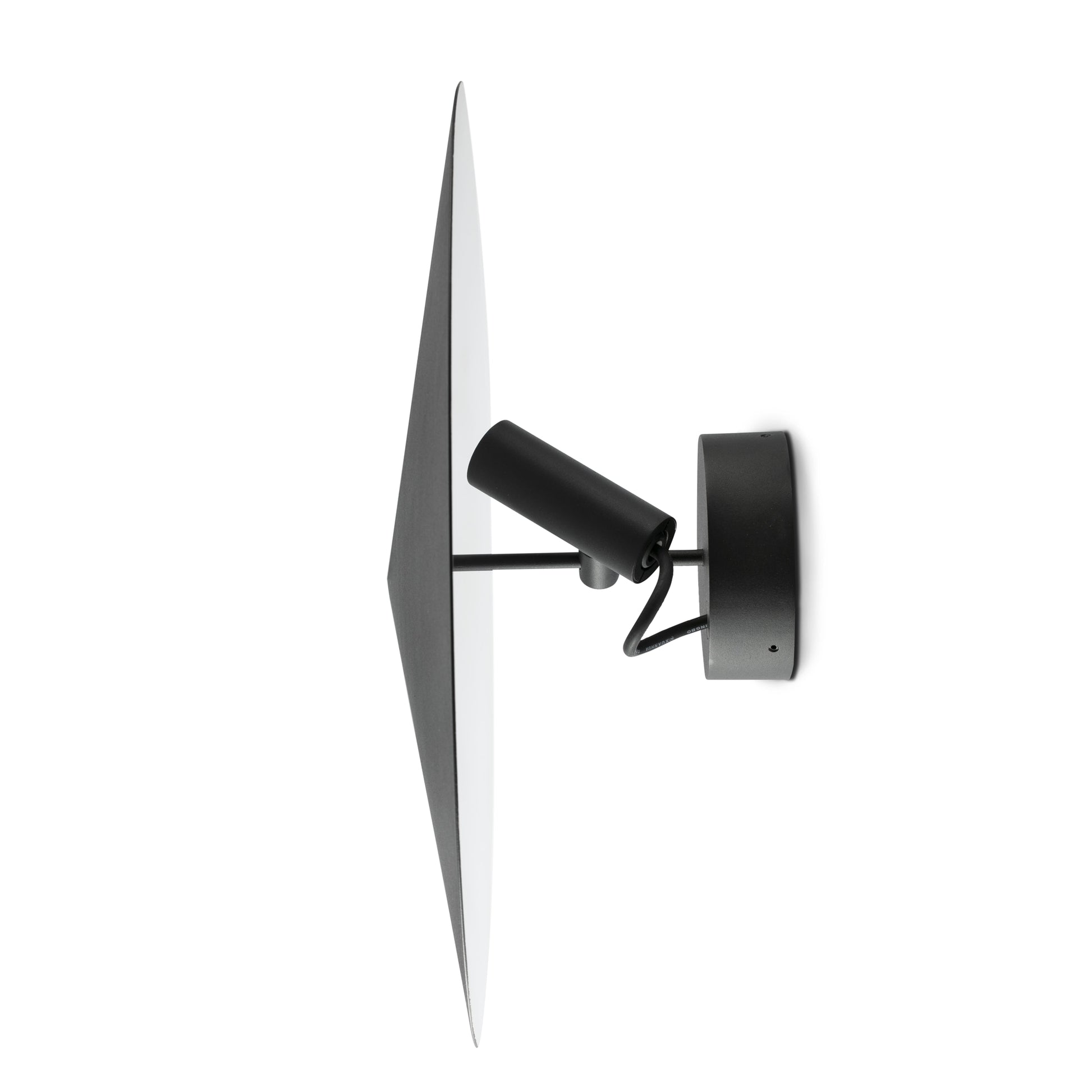 Proyector exterior Aplique CLAP negro 6W 3000K LED, faro de pared en aluminio IP65 para iluminación fachadas