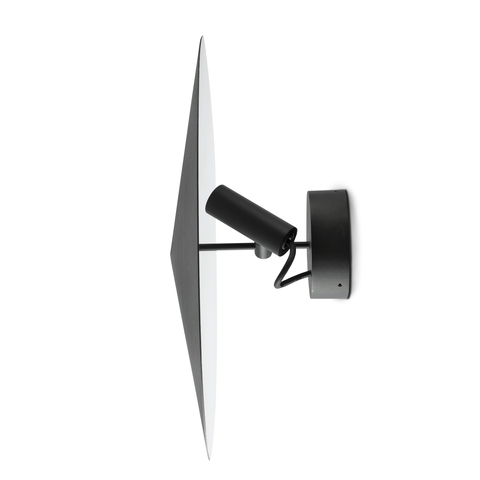 Proyector exterior Aplique CLAP negro 6W 3000K LED, faro de pared en aluminio IP65 para iluminación fachadas